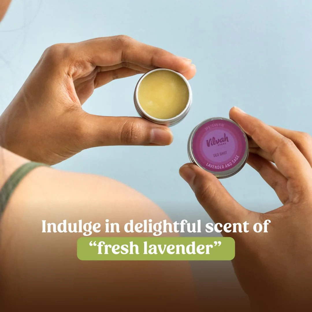 Vilvah Store Deo Shot Lavender And Sage For Men And Women