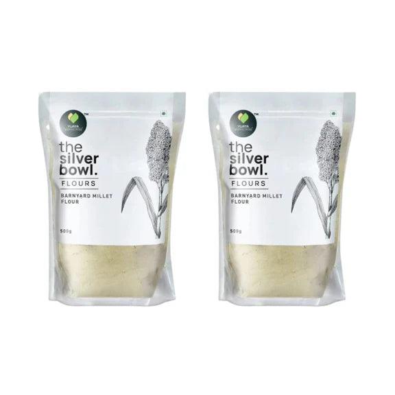 Vijaya Traditional Recipes The Silver Bowl Barnyard Millet Flour - 500 gm - Pack of 2