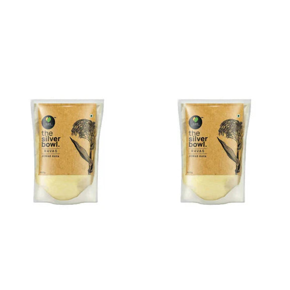 Vijaya Traditional Recipes The Silver Bowl Jowar (Sorghum) Rava - 500 gm - Pack of 2