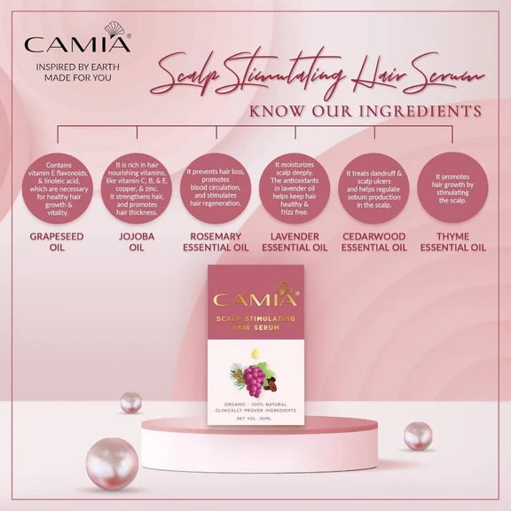 Camia Organic Scalp Stimulating Hair Serum - 30 ml