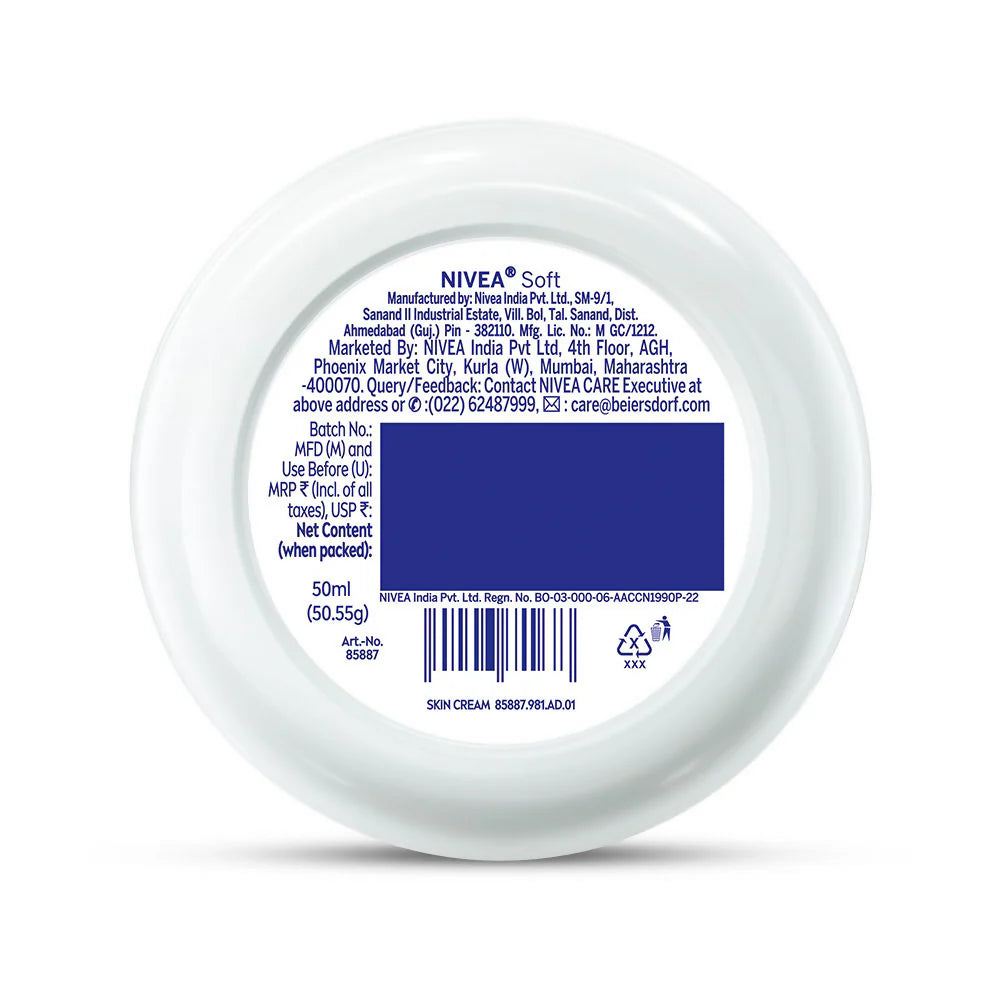Nivea Soft Daily UV Light Moisturising Cream - 50 ml
