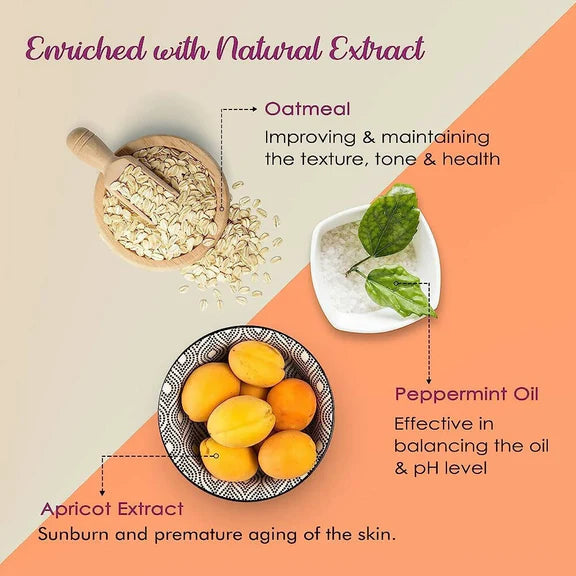 NutriGlow Skin Whitening Face Scrub - 300 gm