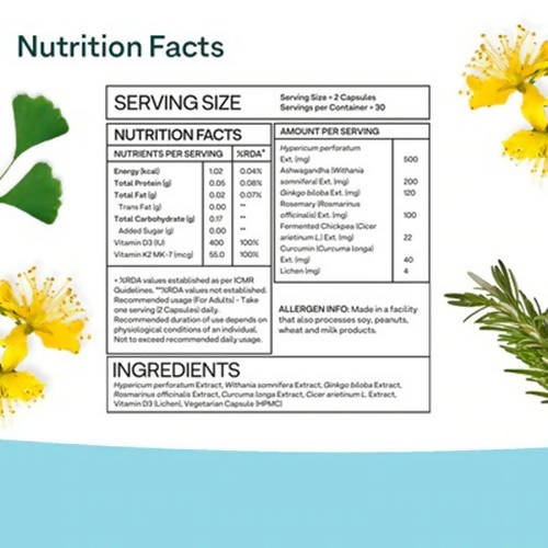 OZiva Plant Based Bettr.D3K2+ Capsules -60 Caps