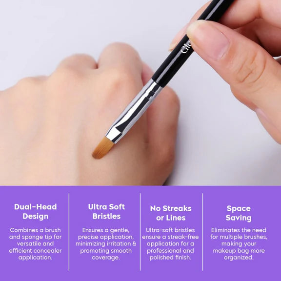 Gleva Concealer Brush Under Eye Mini Dual