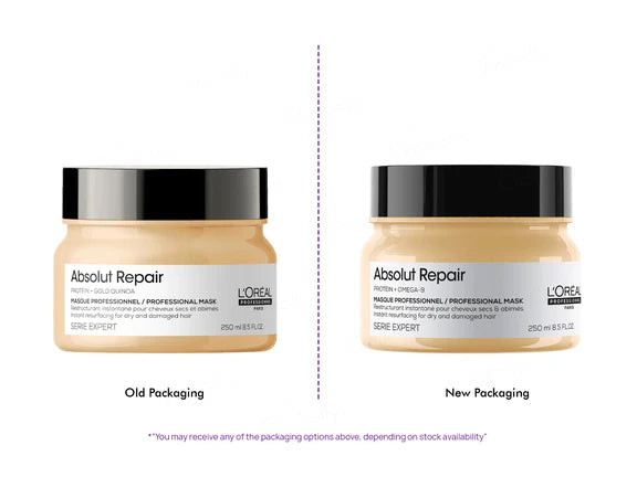 L'Oreal Paris Absolut Repair Hair Mask With Protein & Gold Quinoa - 250 gm