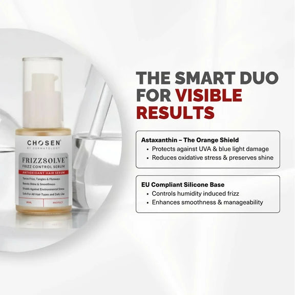Chosen FrizzsolveFrizz Control Serum – Advanced Anti-Frizz Hair Serum With Astaxanthin - 30 ml
