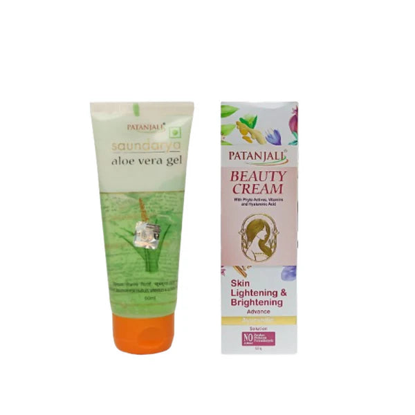 Patanjali Saundarya Aloe Vera Gel & Beauty Cream Combo - combo