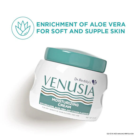 Dr. Reddy's Venusia Moisturizing Cream body & Face Cream For Dry To Very Dry Skin - 100 gm