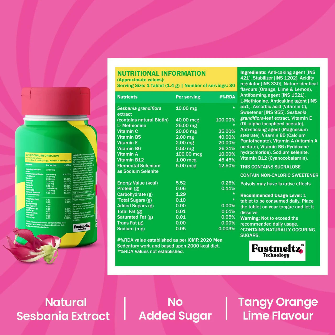 Chicnutrix Popz Biotin Melts - For Stronger & Thicker Hair