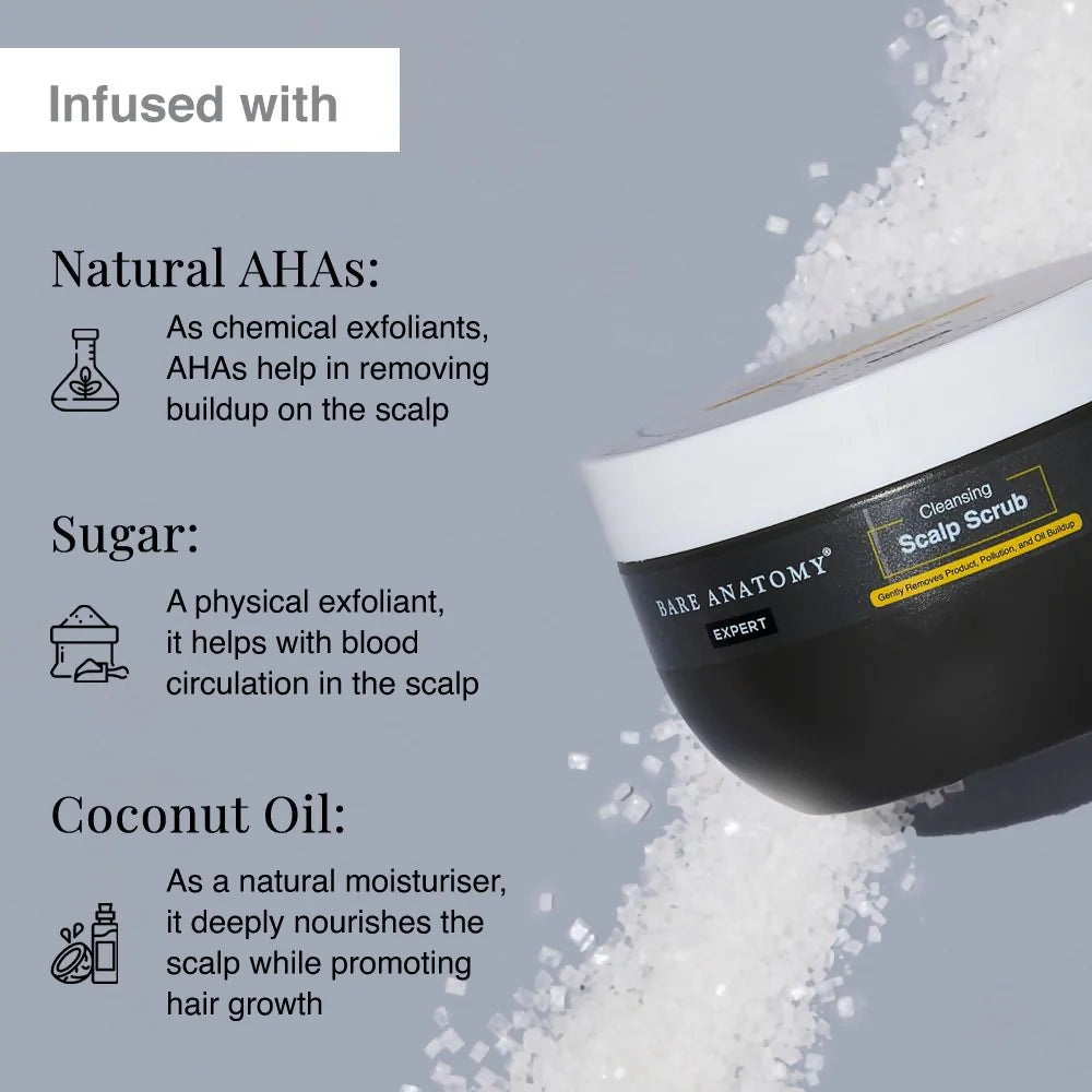 Bare Anatomy Expert Scalp Scrub & Anti Dandruff Shampoo Duo - combo
