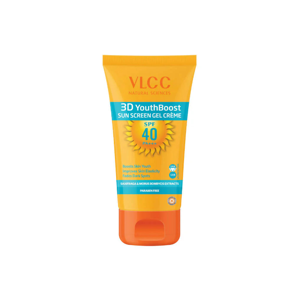 VLCC 3D Youth Boost Sun Screen Gel Creme SPF 40 PA+++