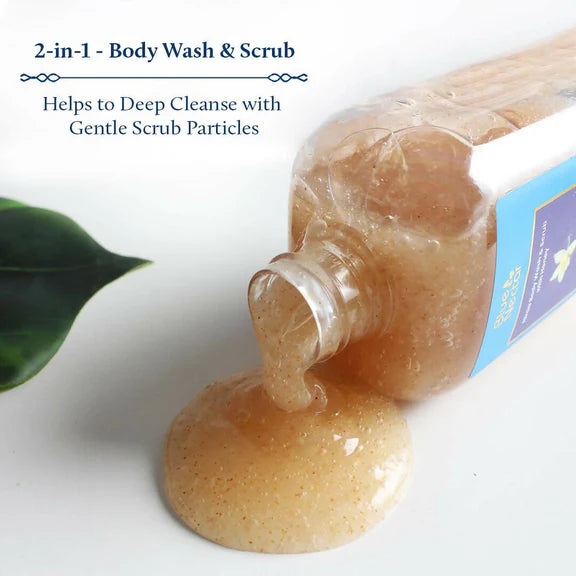 Blue Nectar Niraa Body Wash & Scrub with Honey - Madagascar Vanilla - 250 ml