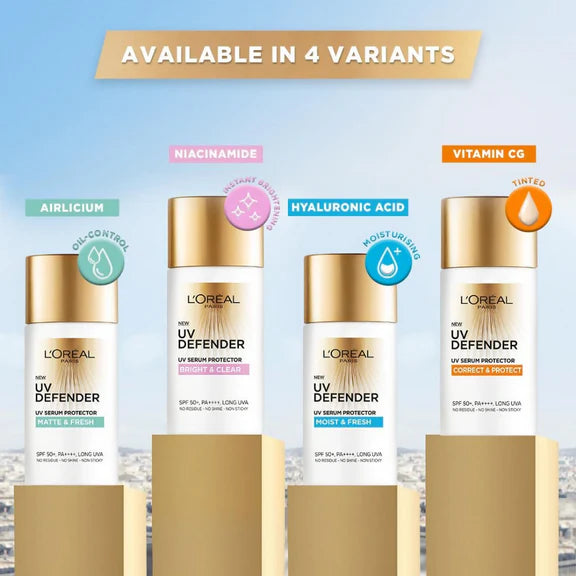 L'Oreal Paris Sunscreen, Lightweight Matte Sunscreen - 50 ml