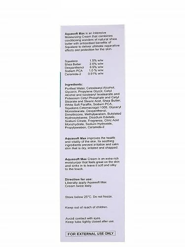 A-quasoft Max - Tube of Intensive Moisturising Cream - 150 gm