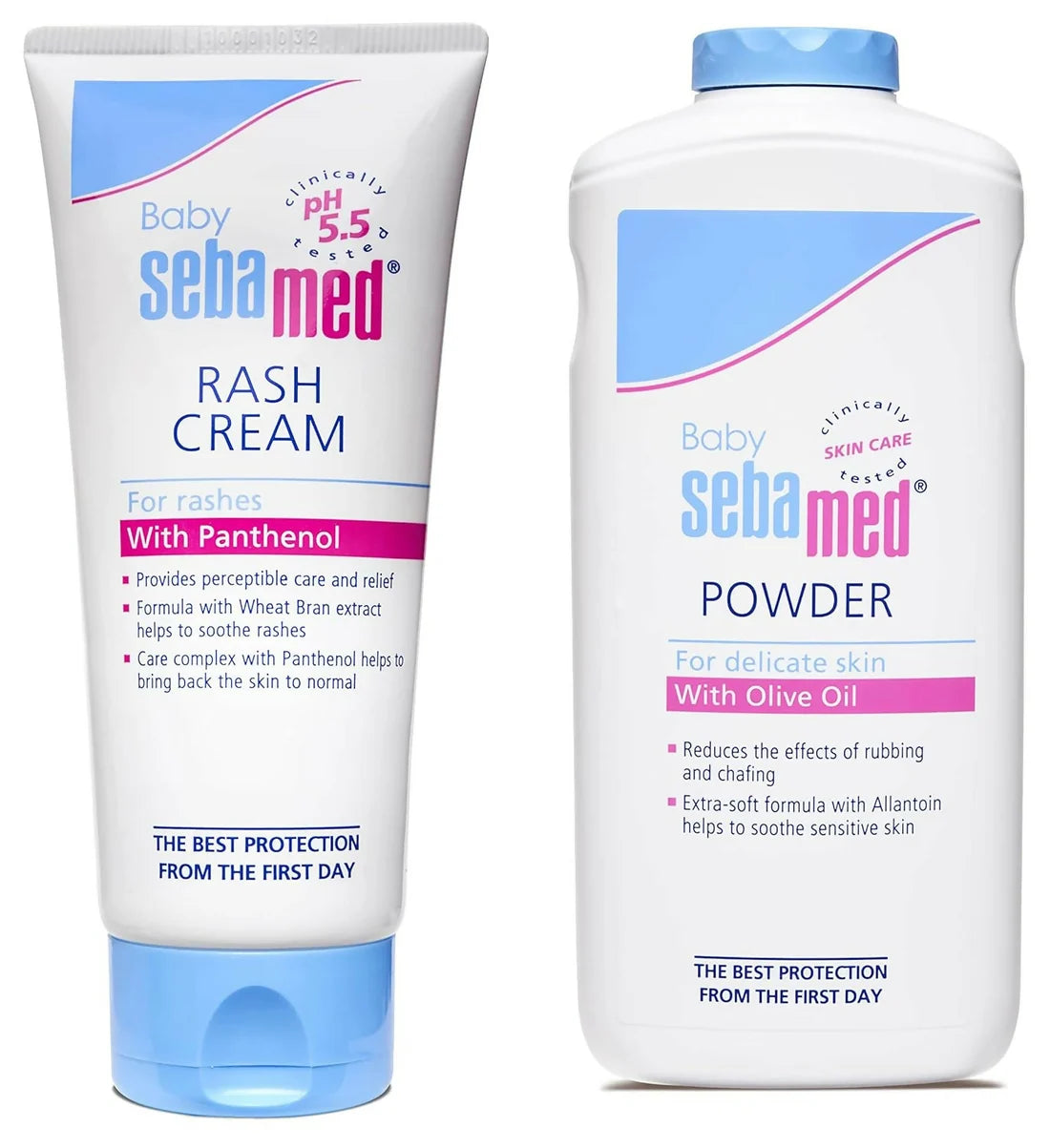 Sebamed Baby Rash Cream 100ml & Baby Powder 200gm Combo - Combo