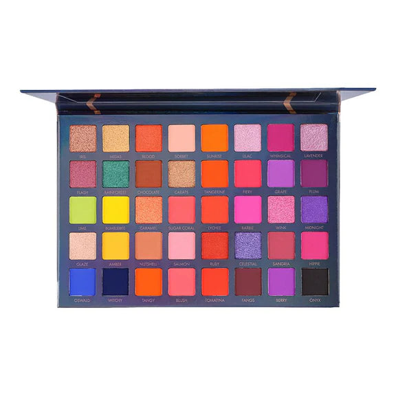 PAC Studio Vibe Eyeshadow Palette X40 Season 1 - Blendable Formula, Intense Color Payoff, Richly Pigmented - 48 gm