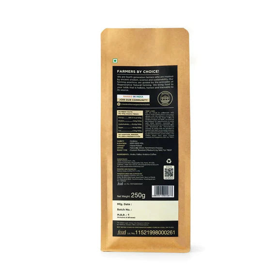 Two Brothers Organic Farms Filter Coffee - Native Araku Valley Coffee - 250 gm