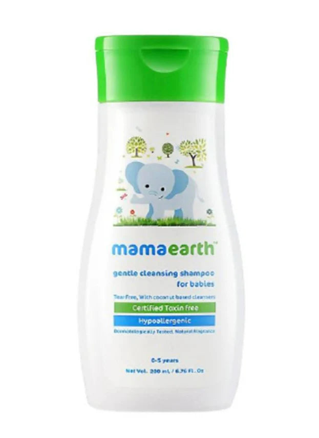 Mamaearth Gentle Cleansing Baby Shampoo For Natural Cleansers & Tear-Free Formula