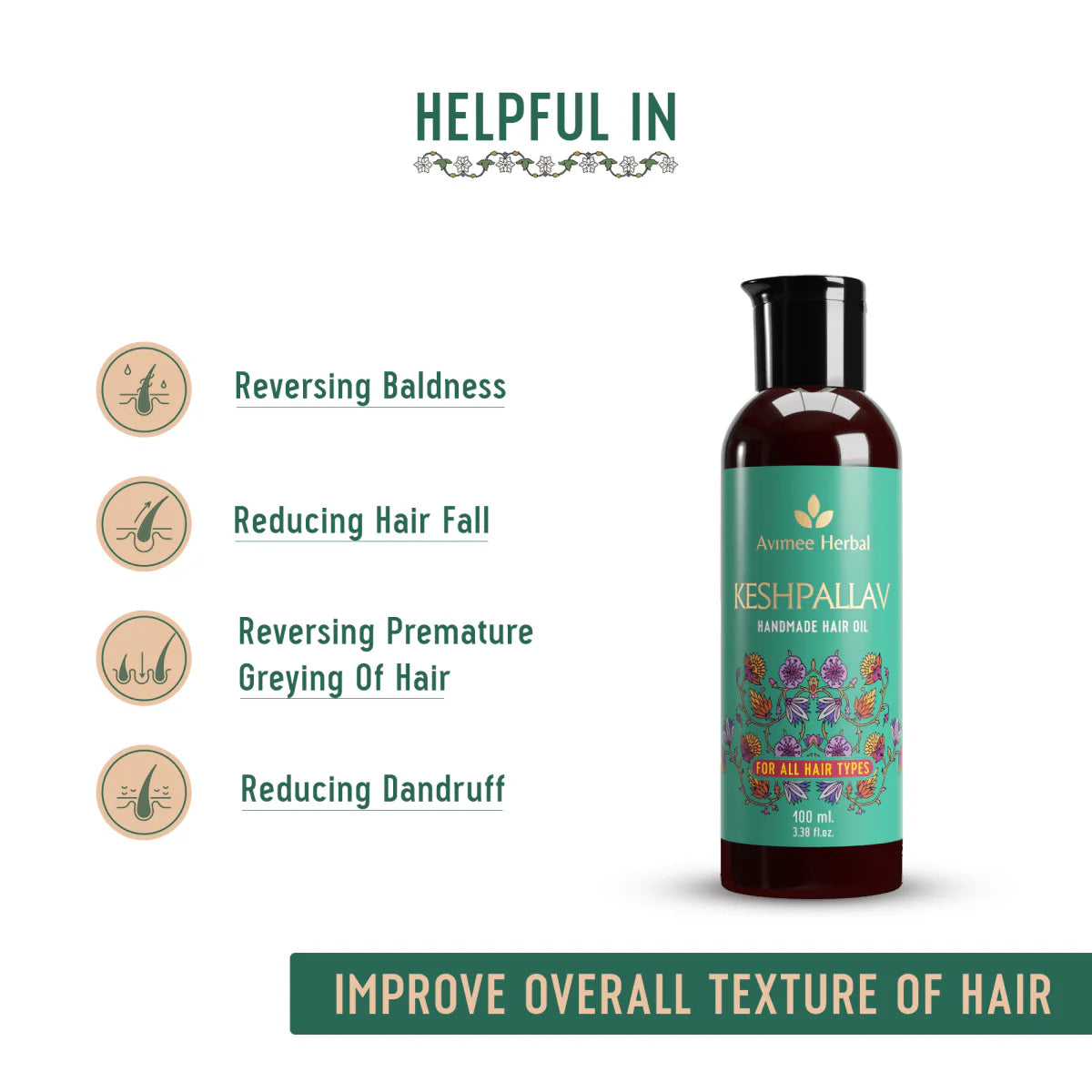 Avimee Herbal Anti Hairfall Kit - Oil, Cleanser and Scalp Spray, Controls Hair Fall and Strengthens Hair Root, With Rosemary, Amla, Methi & Bhringraj