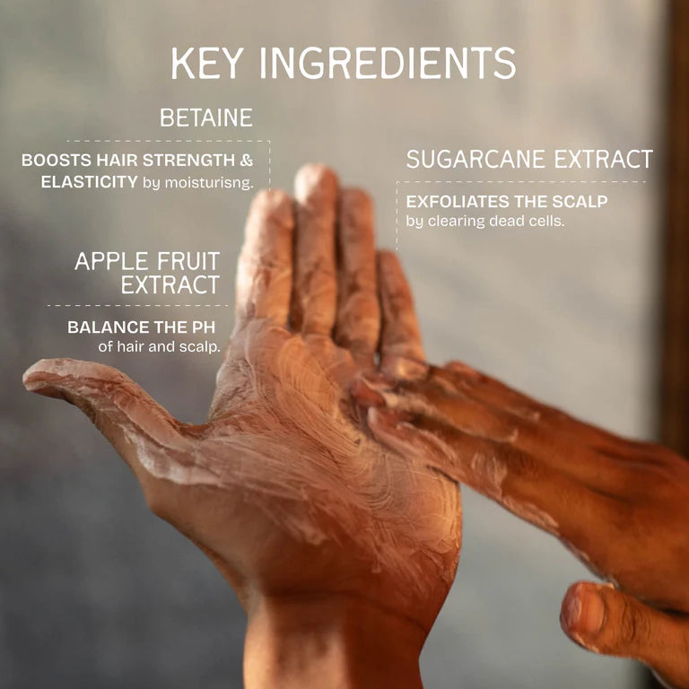 The Bare Bar Pure Strength Shampoo - Exfoliates Scalp, Strengthens Hair & Restores Ph Balance - 200 ml