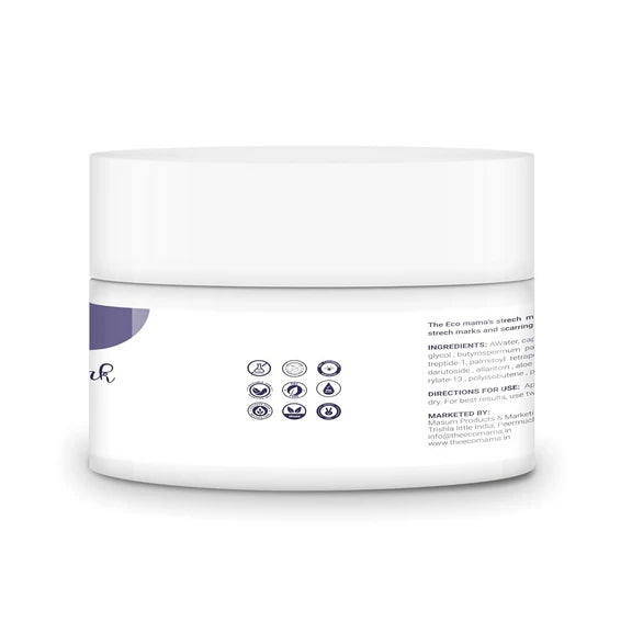 The Eco Mama Stretch Mark Cream With Shea Butter & Cocoa Butter - 50 gm