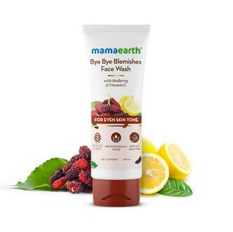Mamaearth Bye Bye Blemishes Face Wash With Mulberry & Vitamin C For Even Skin Tone -100 ml