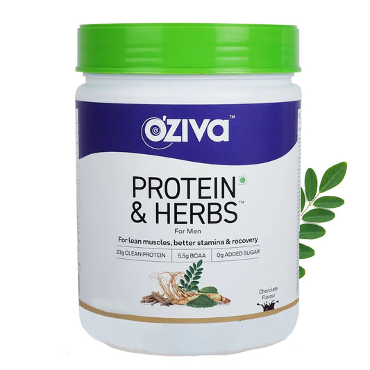 OZiva Protein & Herbs for Men -Chocolate