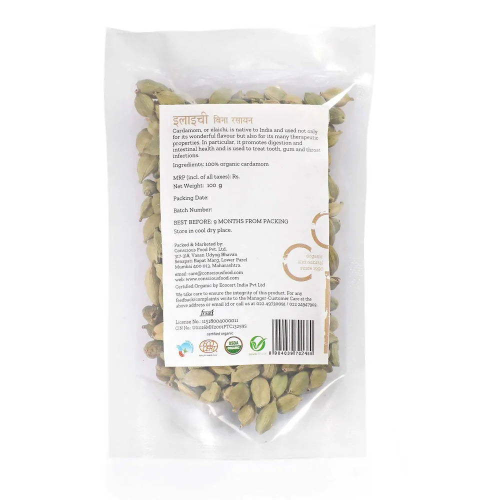 Conscious Food Organic Cardamom (Elaichi)
