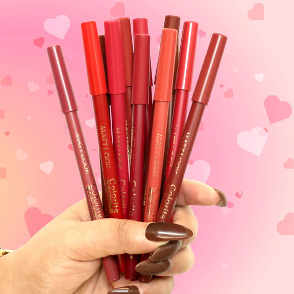 Matt Look Colorite Lip Contour Professional Matte Lip Color Pencil - Elegant Nude 21 - 4.5 gm