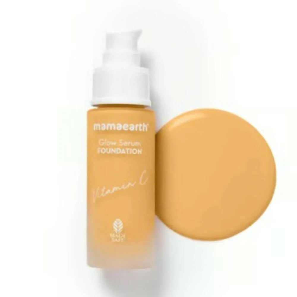 Mamaearth Glow Serum Foundation + Glow Oil Control Compact Combo