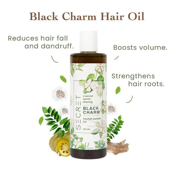 The Secret Hair Care Black Charm Hair Oil - 200 ml