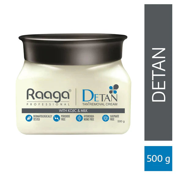 Raaga Professional De Tan Removal Cream With Kojic & Milk - 500 gm