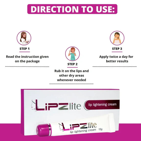 Lipzlite Lip Lightening Cream - 15 gm