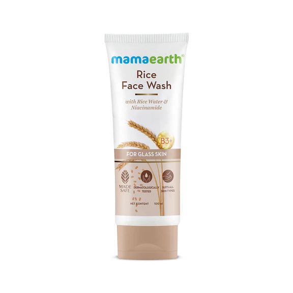 Mamaearth Rice Face Wash With Rice Water & Niacinamide - 50 ml