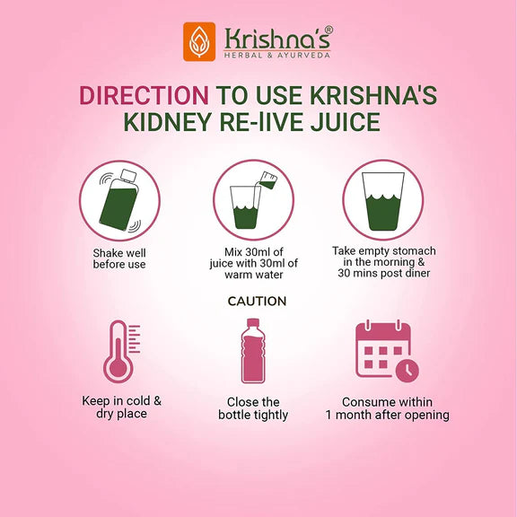 Krishna's Herbal & Ayurveda Kidney Relive Juice - 500 ml