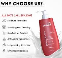 Red Aloe Vera Hydrating & Nourishing Body Lotion With Hyaluronic Acid & Vitamin E