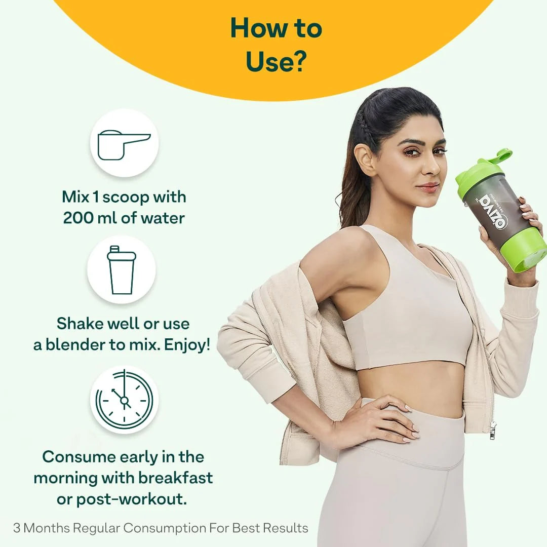 OZiva Protein & Herbs for Women - Protein Powder to Reduce Body Fat, Manage Weight & Metabolism, No Added Sugar -Chocolate flavour
