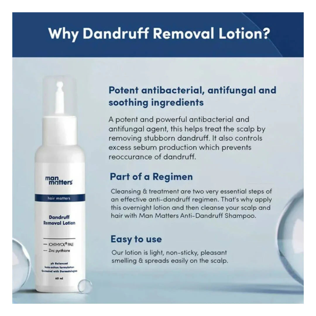 Man Matters Dandruff Removal Lotion With Tea Tree Oil & Zinc