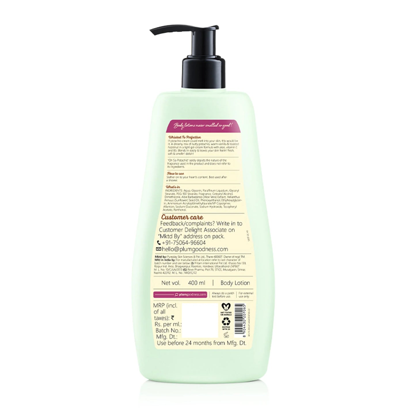 Plum BodyLovin' Oh So Pistachio Body Lotion - 400 ml