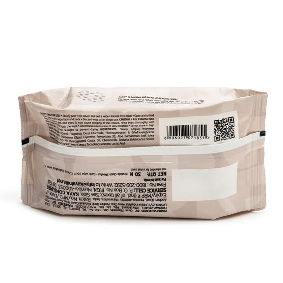 Kaya Everyday Cleansing Wipes - Everyday Essentials (30 Pieces) - 30 Pieces