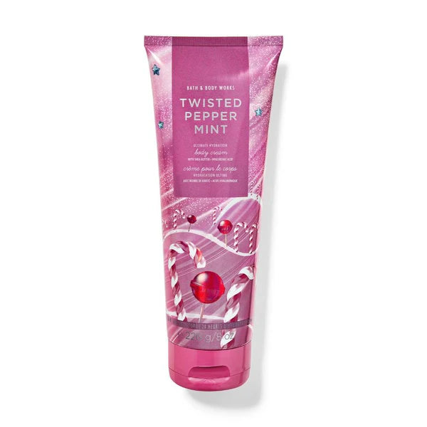Bath & Body Works Twisted Peppermint Ultimate Hydration Body Cream - 226 gm