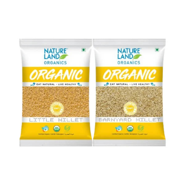 Nature Land Organics Little Millet+Barnyard Millet - combo