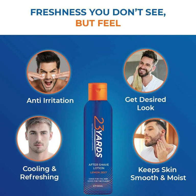 23 Yards After Shave Lotion for Men - 100 ml