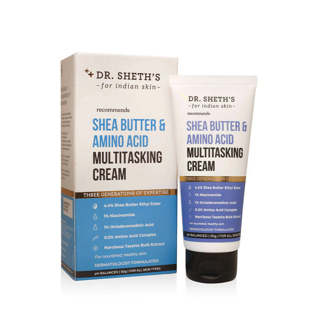 Dr. Sheth's Shea Butter Face Cream with 1% Niacinamide For Dryness, Damaged Skin, For All Skin Types
