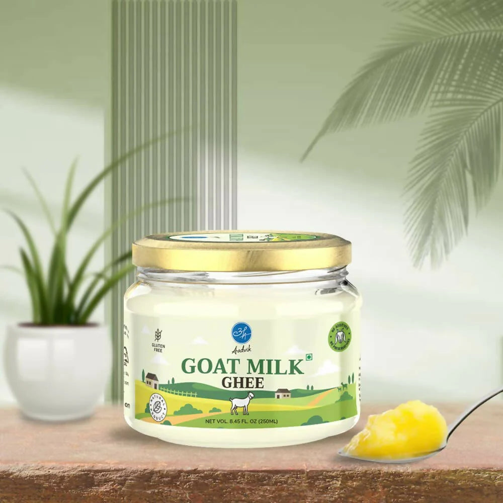 Aadvik A2 Goat Milk Ghee with Ayurvedic Benefits | 100% Pure & Natural Goat Milk Ghee | From Grass Fed Goat A2 Milk