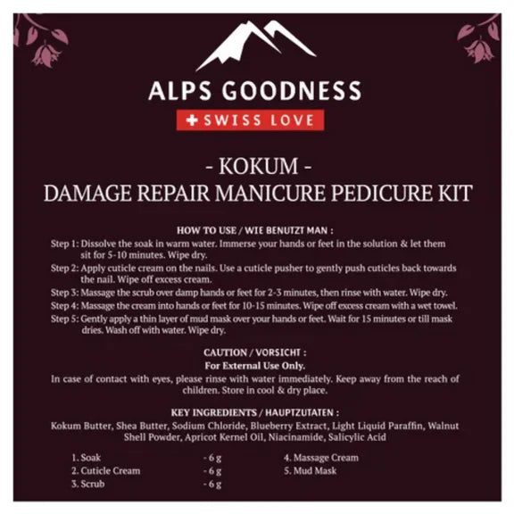 Alps Goodness Kokum Damage Repair Manicure Pedicure Kit - Kit