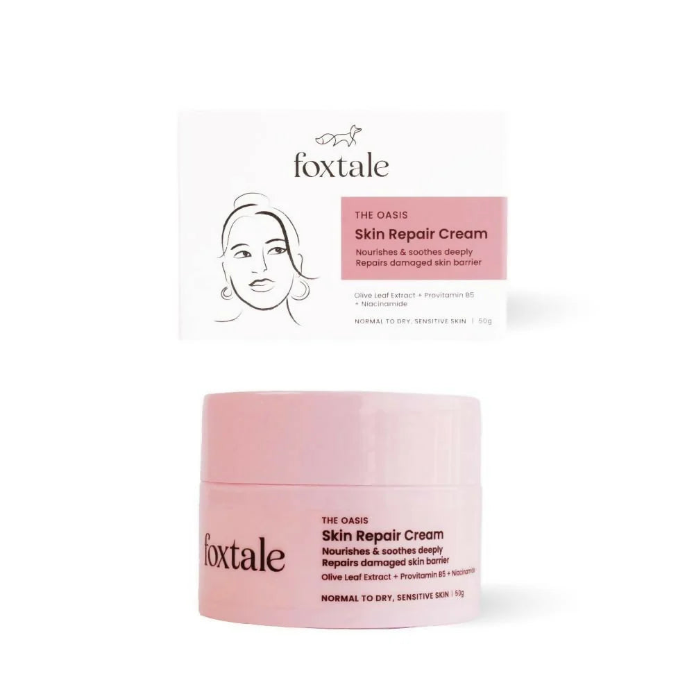 Foxtale Skin Repair Cream With Olive Leaf Extract, Provitamin B5 & Niacinamide