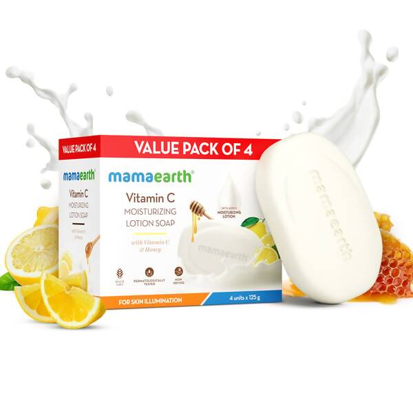 Mamaearth Vitamin C Moisturizing Lotion Soap -125 gm