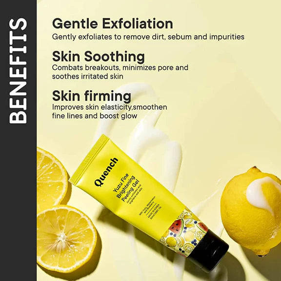 Quench Botanics Yuzu Fine Brightening Peeling Gel - Korean Skincare - 50 ml