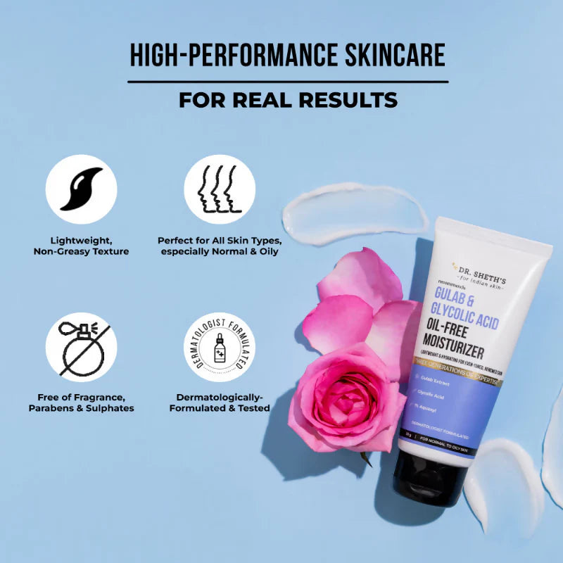 Dr. Sheth's Gulab & Glycolic Acid Oil-Free Moisturizer